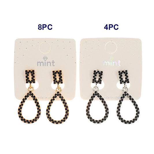 JAE45156BK - Black Teardrop Earring