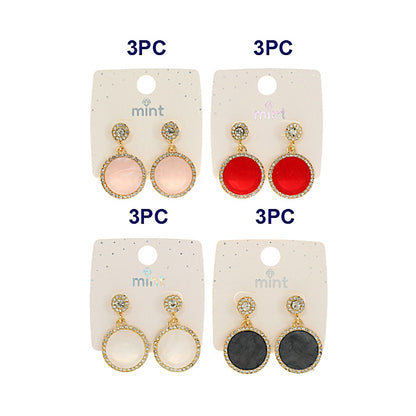 JAE45164 - Enamel Circle Earring