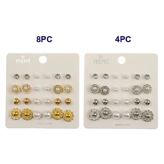 JAE45317 - 12 Pair Earring Set