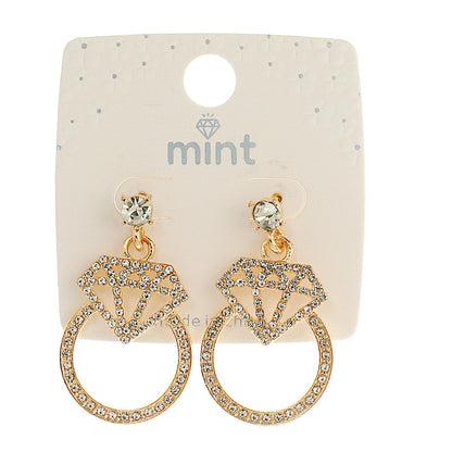 JAE45340 - Rhinestone Diamond Earring