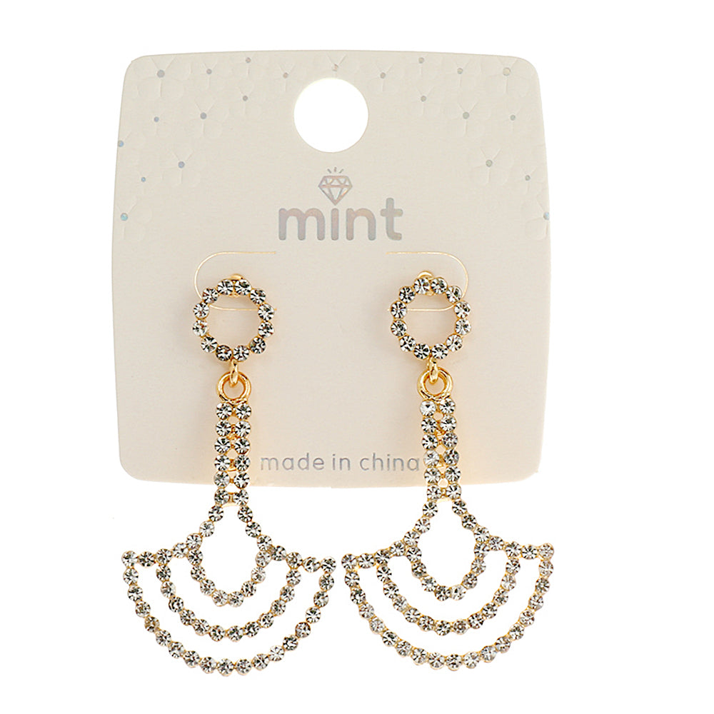 JAE45349 - Rhinestone Drop Earring