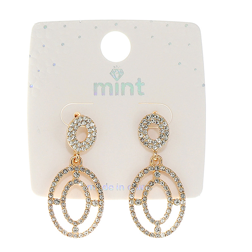 Oval Cutout Earring