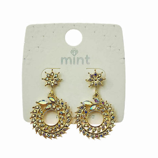 JAE45363 - Rhinestone Wreath Earring