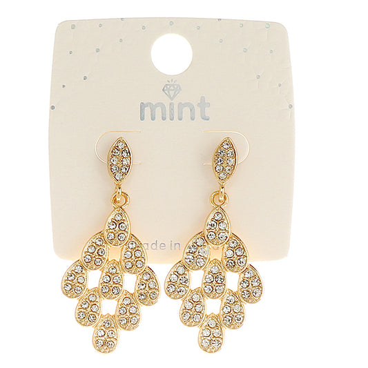 JAE45375 - Rhinestone Cascade Earring