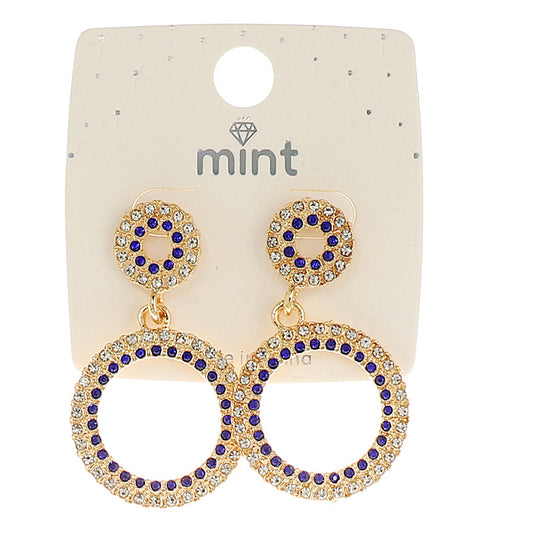 JAE45454 - Rhinestone Circle Earring