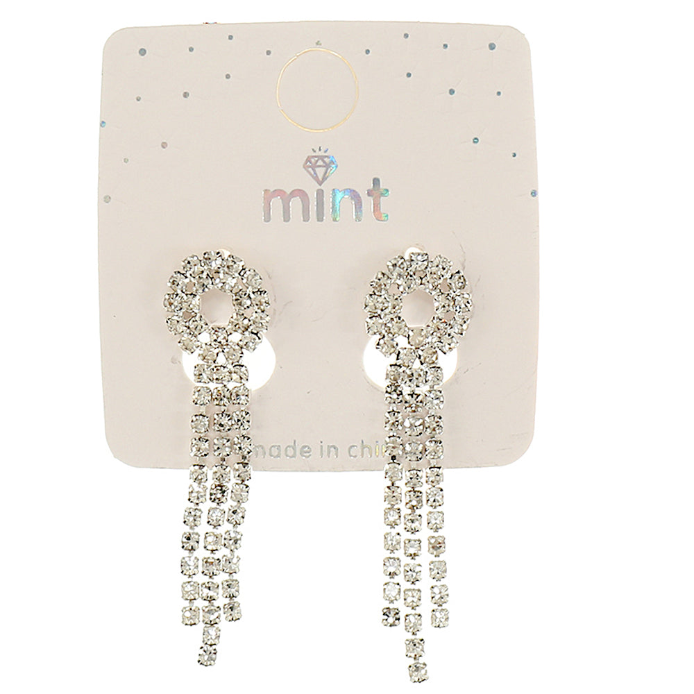 JAE45457 - Rhinestone Drop Earring