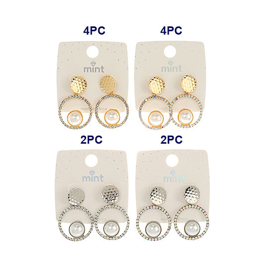 JAE45484 - Pearl Circle Earring
