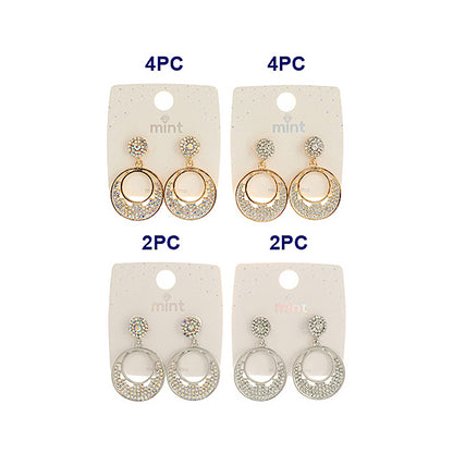 JAE45492 - Rhinestone Circle Earring