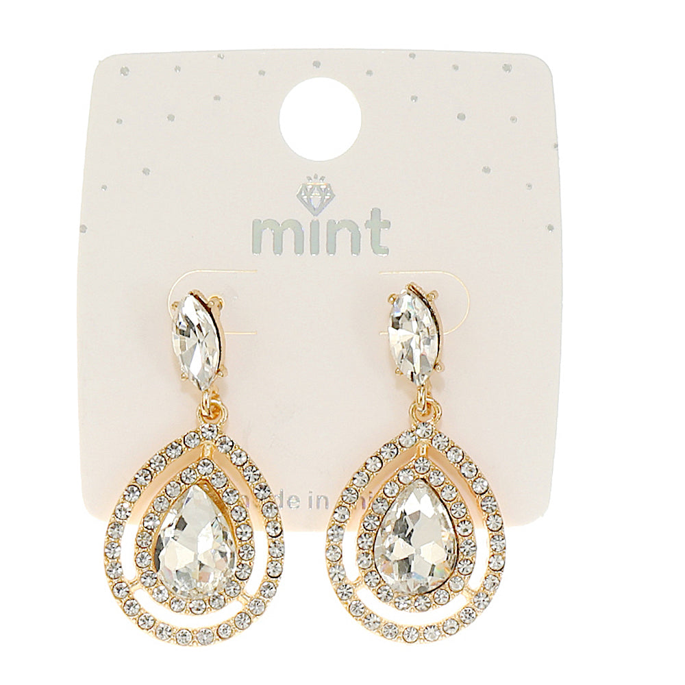 Crystal Teardrop Earring