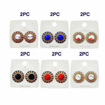 Crystal Halo Post Earring