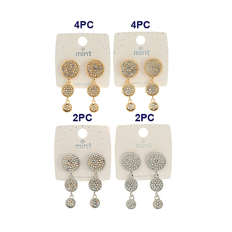 Pavé Circle Cascade Earring