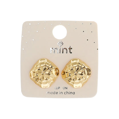 JAE45549C - Clip On Honeycomb Earrings