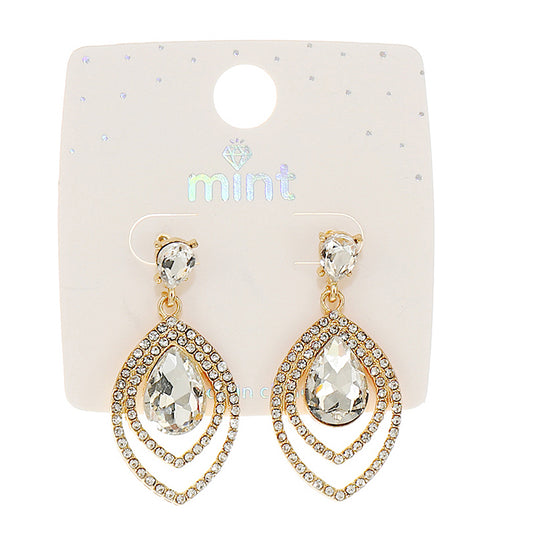 JAE45558 - Crystal Teardrop Earring