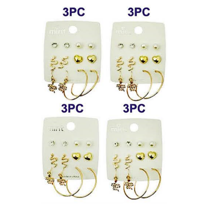 JAE45577 - 6 Pair Snake Earring Set
