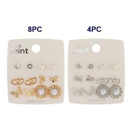 JAE45601 - 6 Pair Pearl Earring Set
