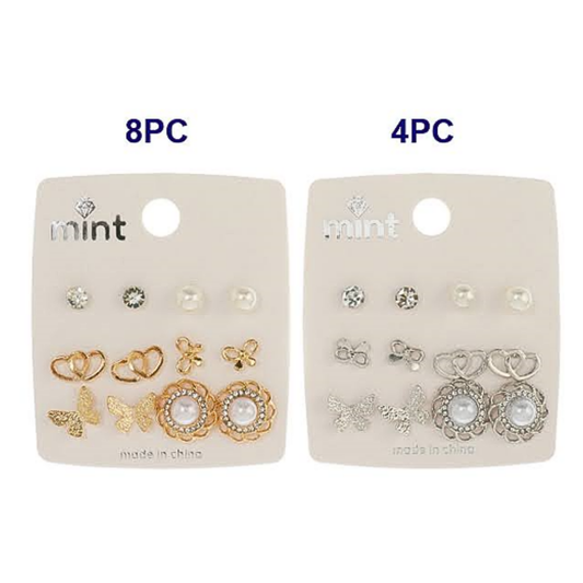 JAE45601 - 6 Pair Pearl Earring Set