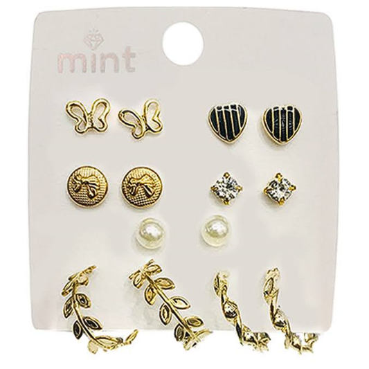 JAE45645 - 7 Pair Earring Set