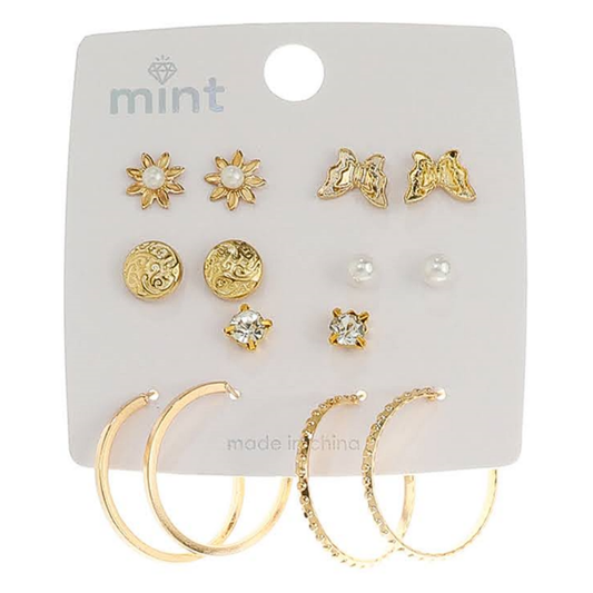 JAE45647 - 7 Pair Earring Set