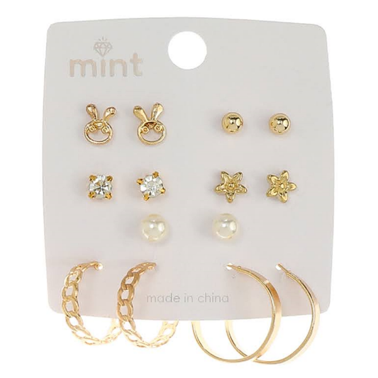 JAE45651 - 7 Pair Earring Set