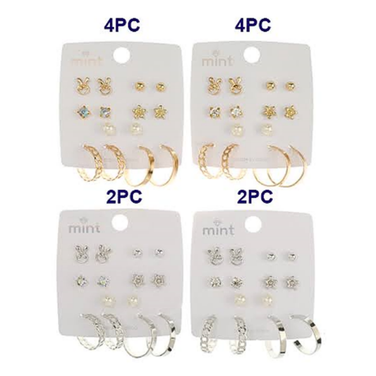 JAE45651 - 7 Pair Earring Set