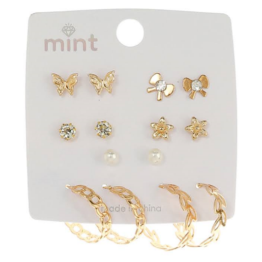 JAE45652 - 7 Pair Earring Set