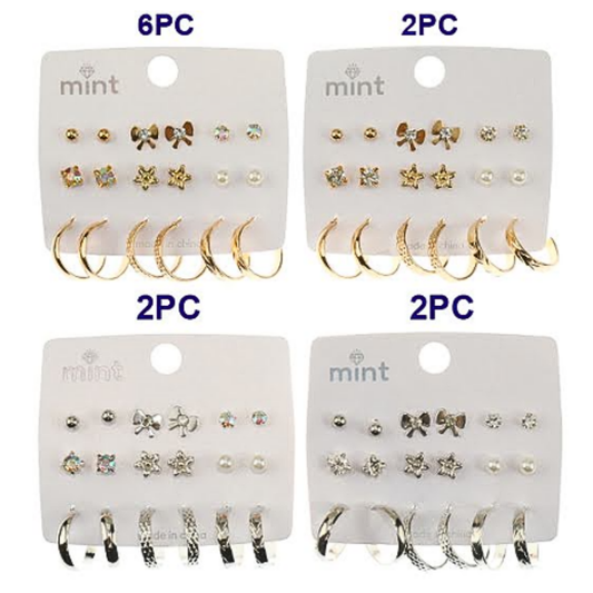 JAE45657 - 9 Pair Earring Set