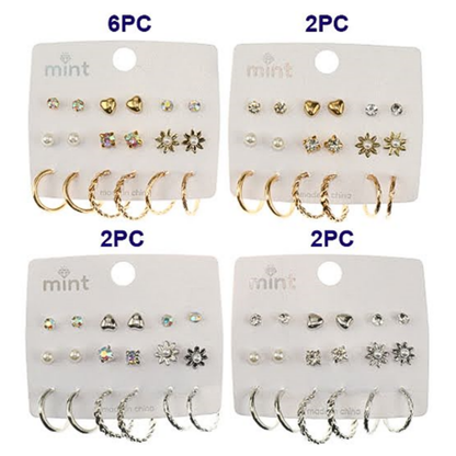 JAE45658 - 9 Pair Earring Set