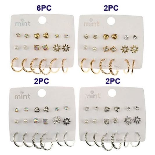 JAE45658 - 9 Pair Earring Set