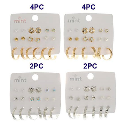 JAE45661 - 9 Pair Earring Set
