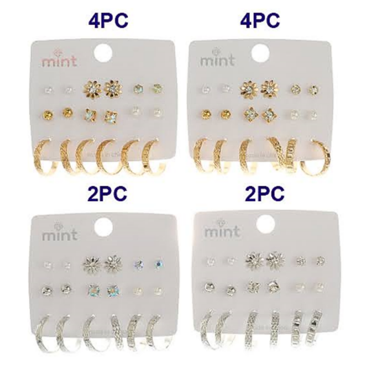 JAE45661 - 9 Pair Earring Set