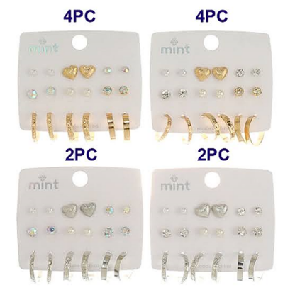 JAE45670 - 9 Pair Earring Set