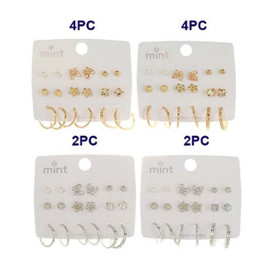 JAE45675 - 9 Pair Earring Set