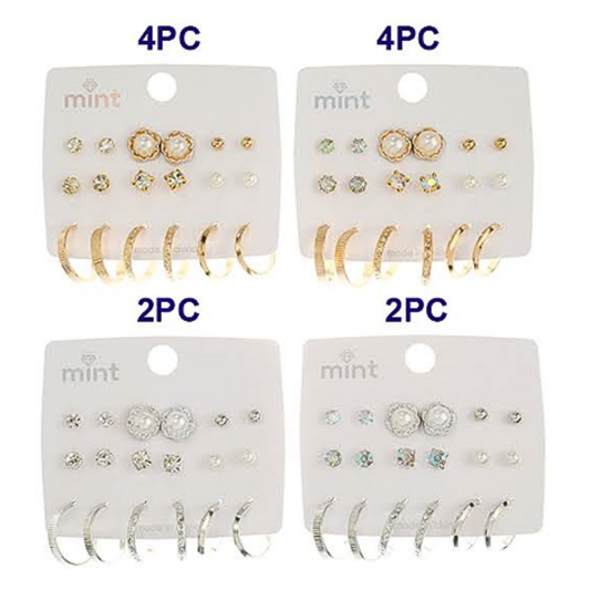JAE45679 - 9 Pair Earring Set