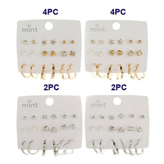 JAE45682 - 9 Pair Earring Set