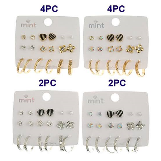 JAE45683 - 9 Pair Earring Set