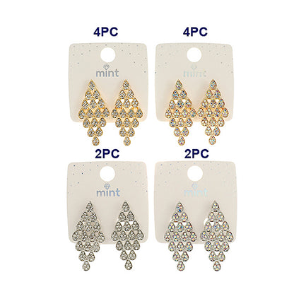 JAE45832 - Rhinestone Cascade Earring