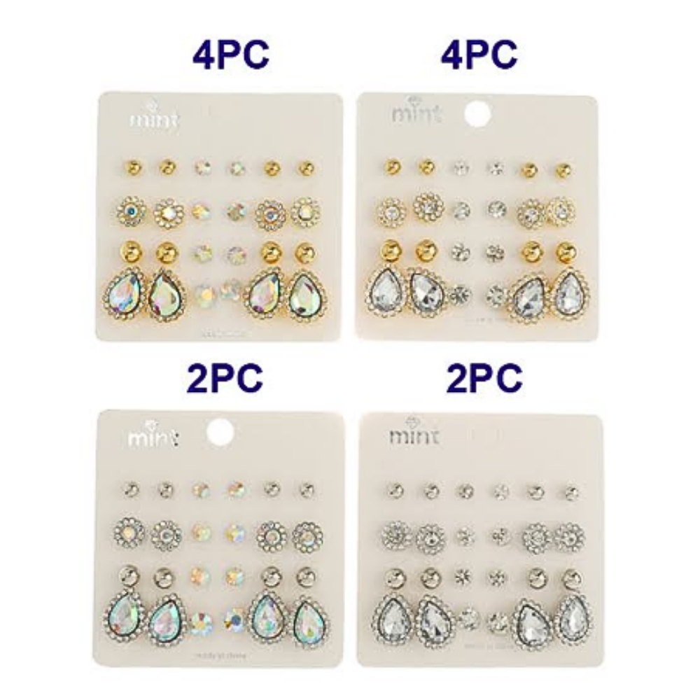 JAE45894 - 12 Pair Earring Set