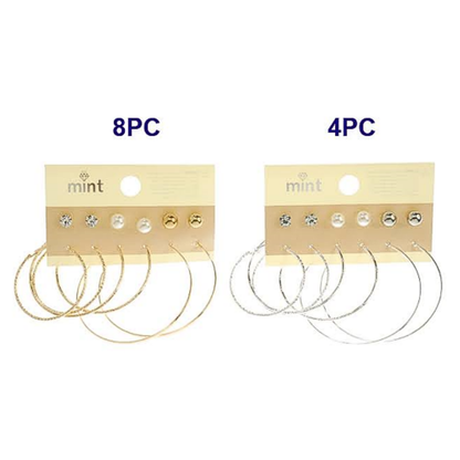 JAE45897 - 6 Pair Hoop Earring Set