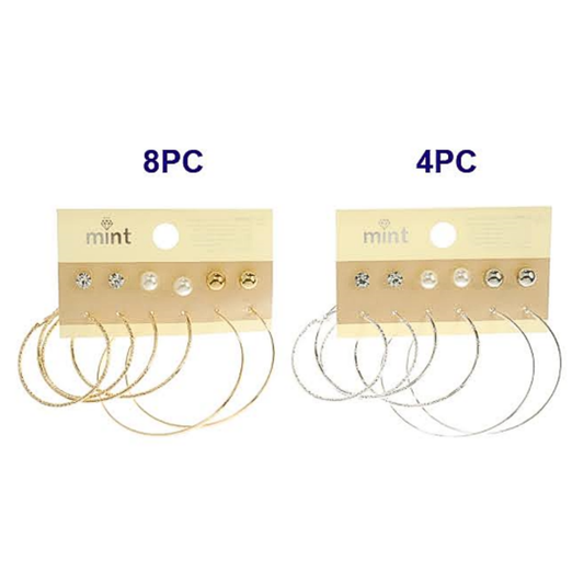 JAE45897 - 6 Pair Hoop Earring Set