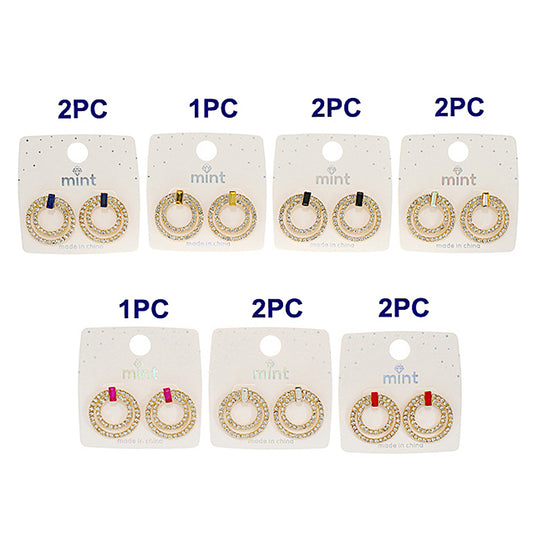 JAE45944 - Pavé Circle Post Earring