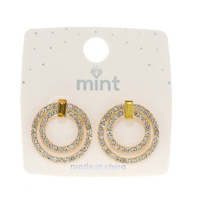 JAE45944 - Pavé Circle Post Earring