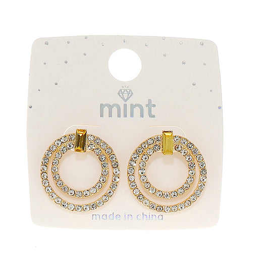 JAE45944 - Pavé Circle Post Earring