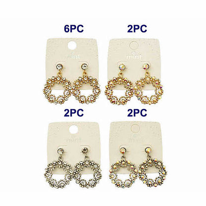 JAE46057 - Rhinestone Cluster Earring
