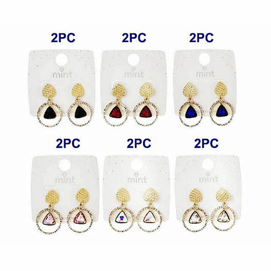 JAE46130 - Geometric Crystal Earring