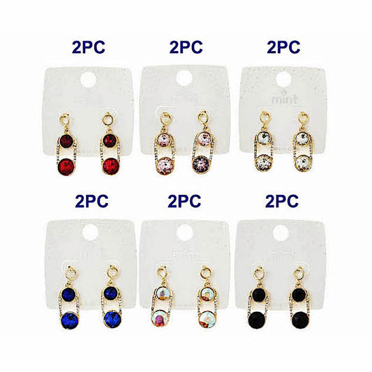 JAE46131 - Geometric Crystal Earring