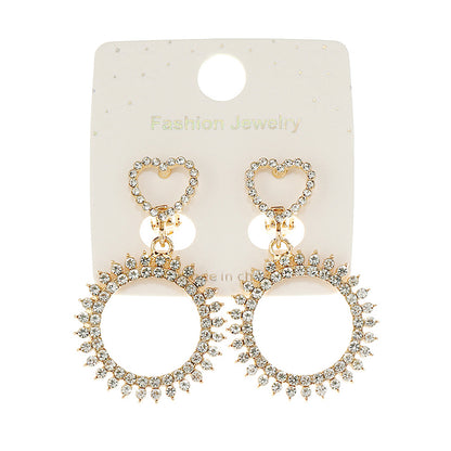 JAE46288C - Clip On Crystal Drop Earrings