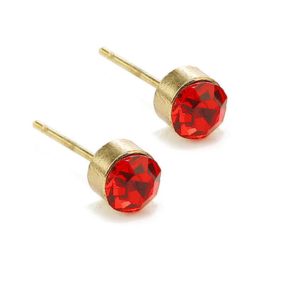 36 PCS Gold Rhinestone Stud Earrings