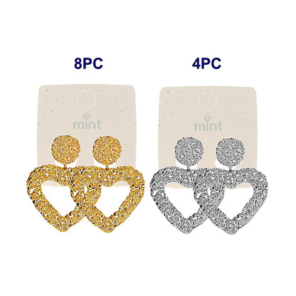 JAE46491 - Textured Chunky Heart Earring