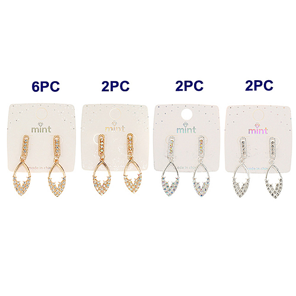 Rhinestone Teardrop Earring