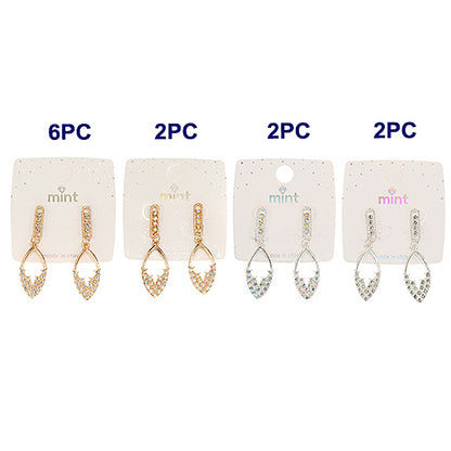 Rhinestone Teardrop Earring